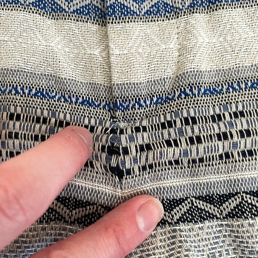 NEW NWT MERONA Aztec Stripe Chino Knit Shorts Cream Beige Tan Tribal Geometric 8